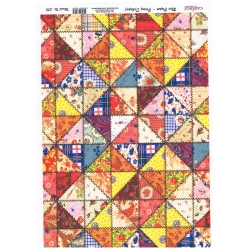 Papier ryżowy  format A4  ( 380 ) patchwork